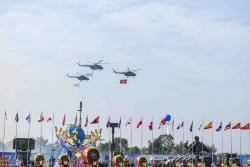 Vietnam International Defence Expo 2024 opens at Gia Lam Airport in Hanoi