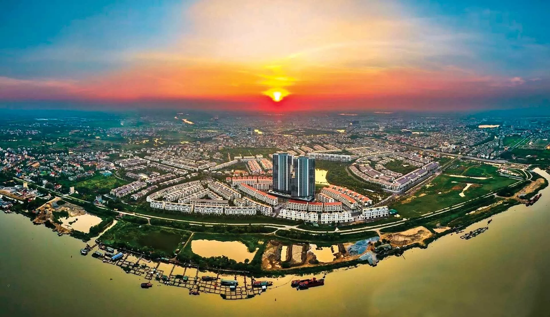 Hải Dương nhìn từ trên cao.  (Nguồn: Báo Hải Dương)