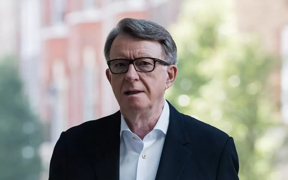 Ông Peter Mandelson, cựu Bộ trưởng và Ủy viên thương mại Liên minh châu Âu (EU), làm Đại sứ Anh tại Mỹ. (Nguồn: Getty)