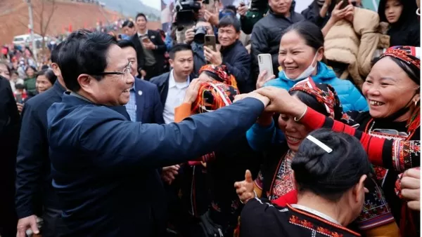 PM Pham Minh Chinh attends inauguration of resettlement areas of Lao Cai’s typhoon-affected villages