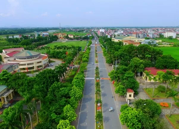 Diện mạo Yên Lạc ngày càng khang trang. (Nguồn: Báo Xây dựng)