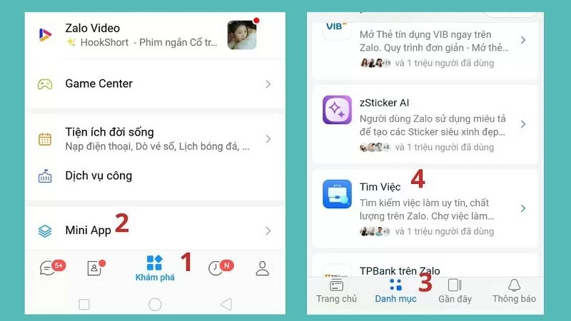 Tìm việc trên Zalo nhanh chóng mà bạn không nên bỏ qua Tìm việc trên Zalo nhanh chóng mà bạn không nên bỏ qua