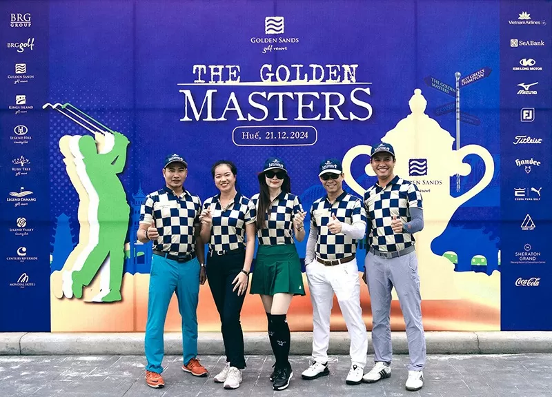 Các golf thủ hào hứng trước giờ tranh tài sự kiện golf The Golden Masters