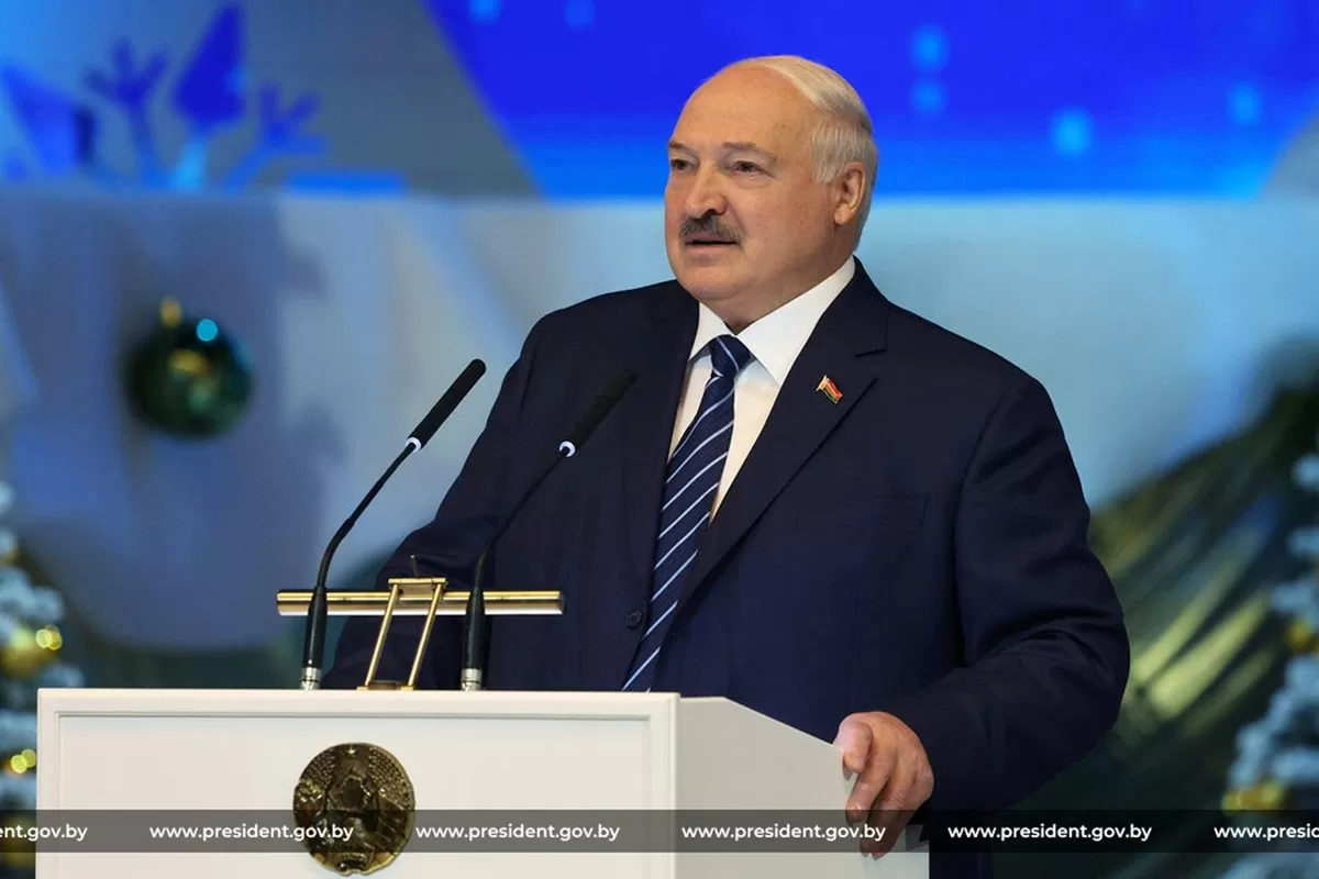 Tổng thống Belarus Alexander Lukashenko phát biểu tại sự kiện. (Nguồn: BelTA)