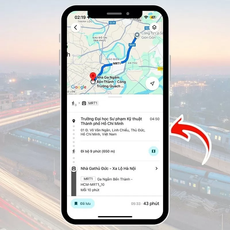 Tra tuyến Metro bằng Google Maps thuận tiện và dễ dàng nhất