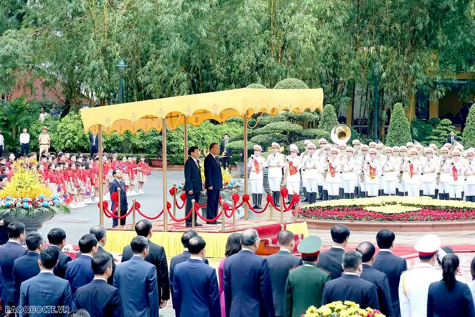 Tổng Bí thư, Chủ tịch nước Tô Lâm đón Tổng Bí thư, Chủ tịch nước Lào Thongloun Sisoulith thăm cấp Nhà nước tới Việt Nam từ ngày 10-13/9.