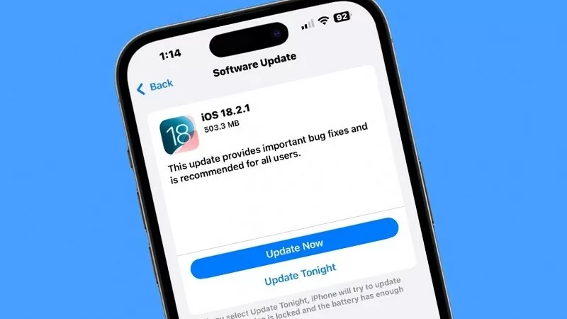 Apple khuyến cáo người dùng iPhone cập nhật lên iOS 18.2.1 để khắc phục một số lỗi 