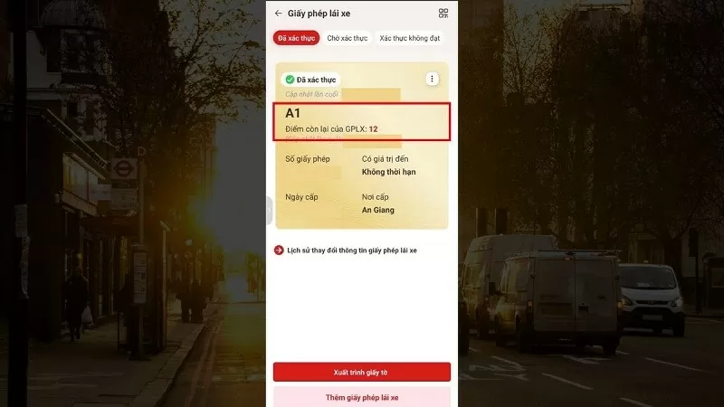 Xem điểm GPLX trên ứng dụng VNeID đơn giản, nhanh chóng