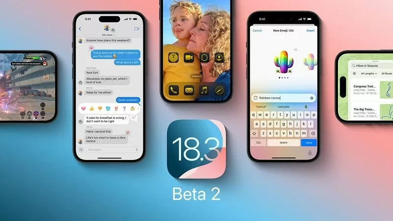 Apple phát hành iOS 18.3 và iPadOS 18.3 bản beta 2 