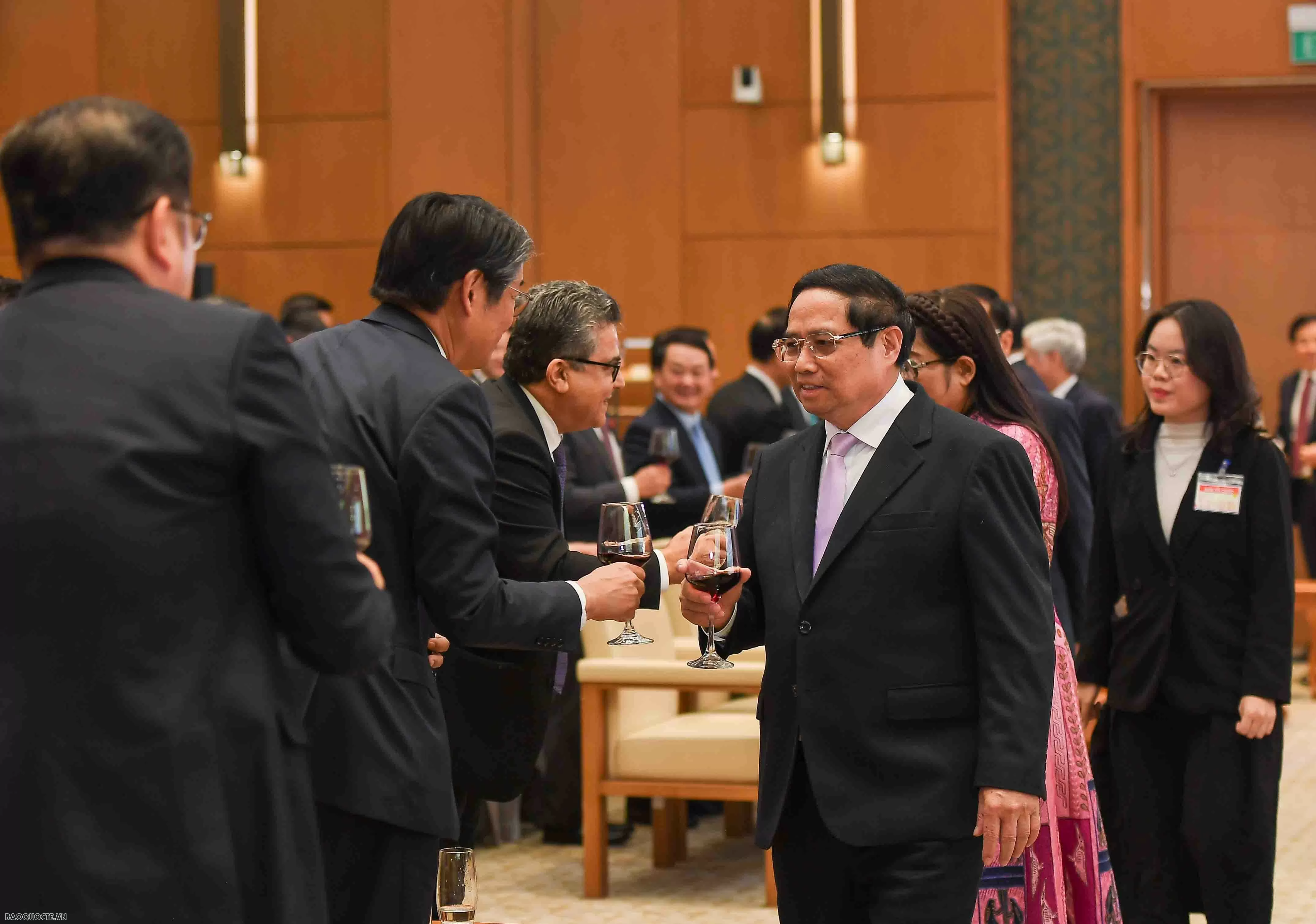 PM Pham Minh Chinh welcomes Diplomatic corps to Lunar New Year banquet in Hanoi