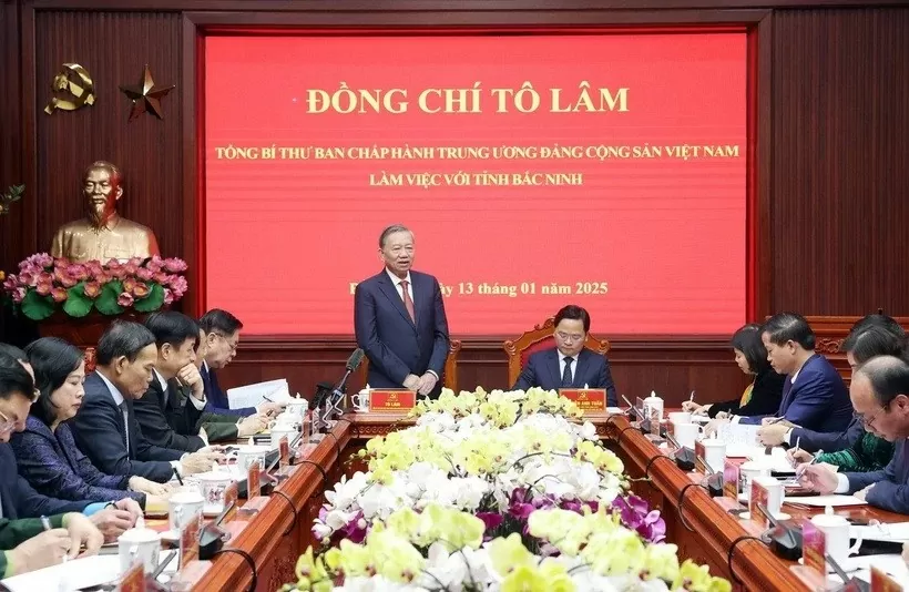 General Secretary To Lam praised Bac Ninh’s vision for tier-1 urban area in 2025