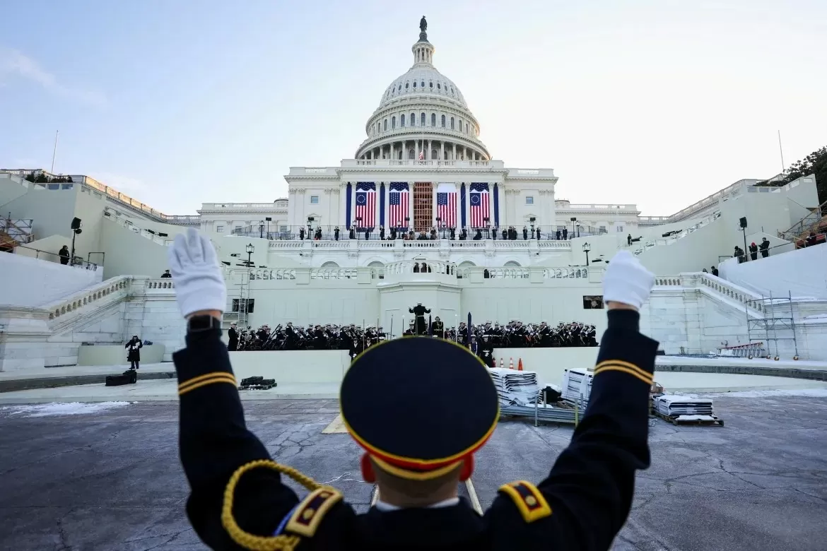 Hình ảnh buổi lễ diễn tập nhận chức của Tổng thống đắc cử Mỹ Donald Trump
