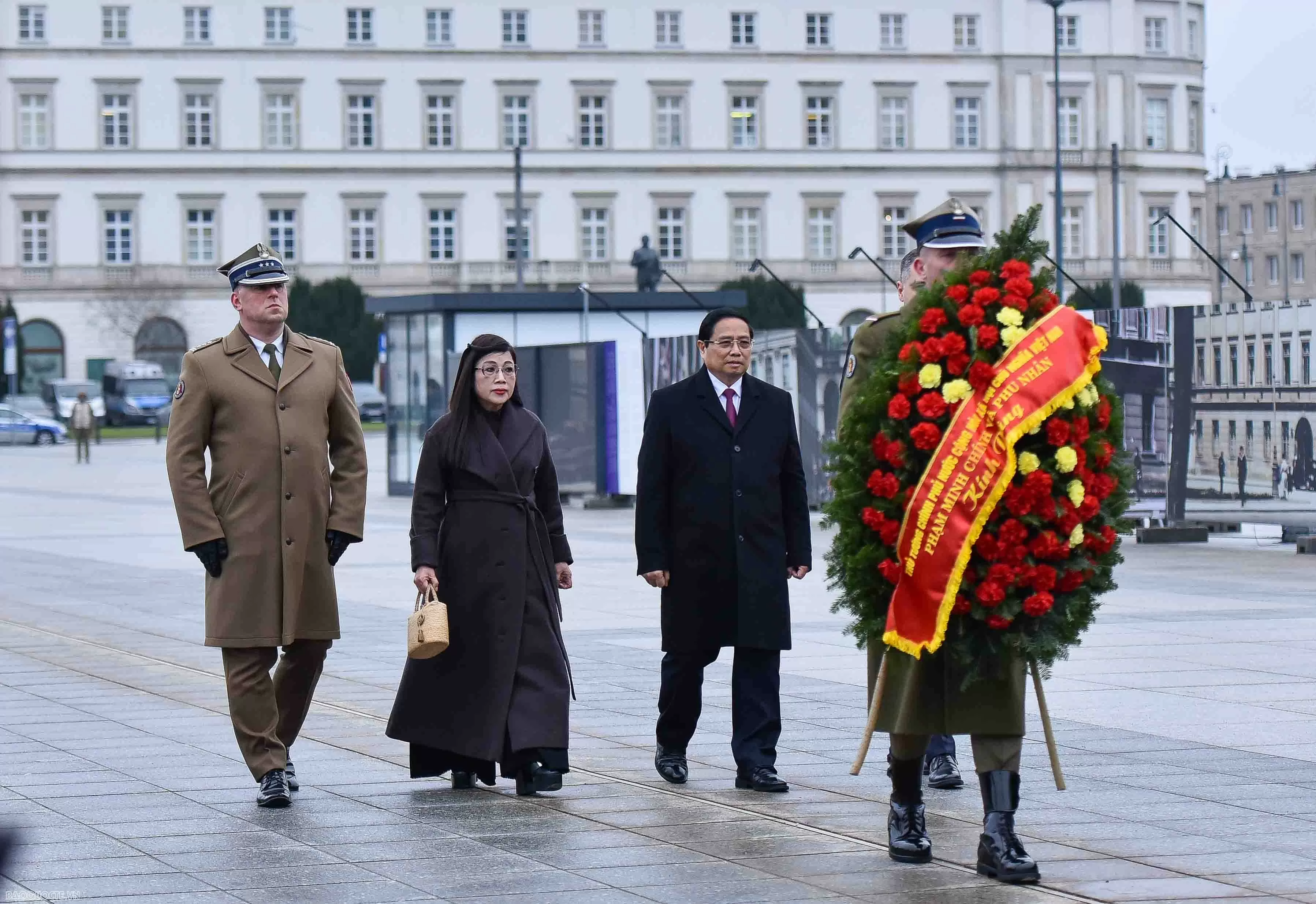 Welcome ceremony held for Prime Minister Pham Minh Chinh in Warsaw