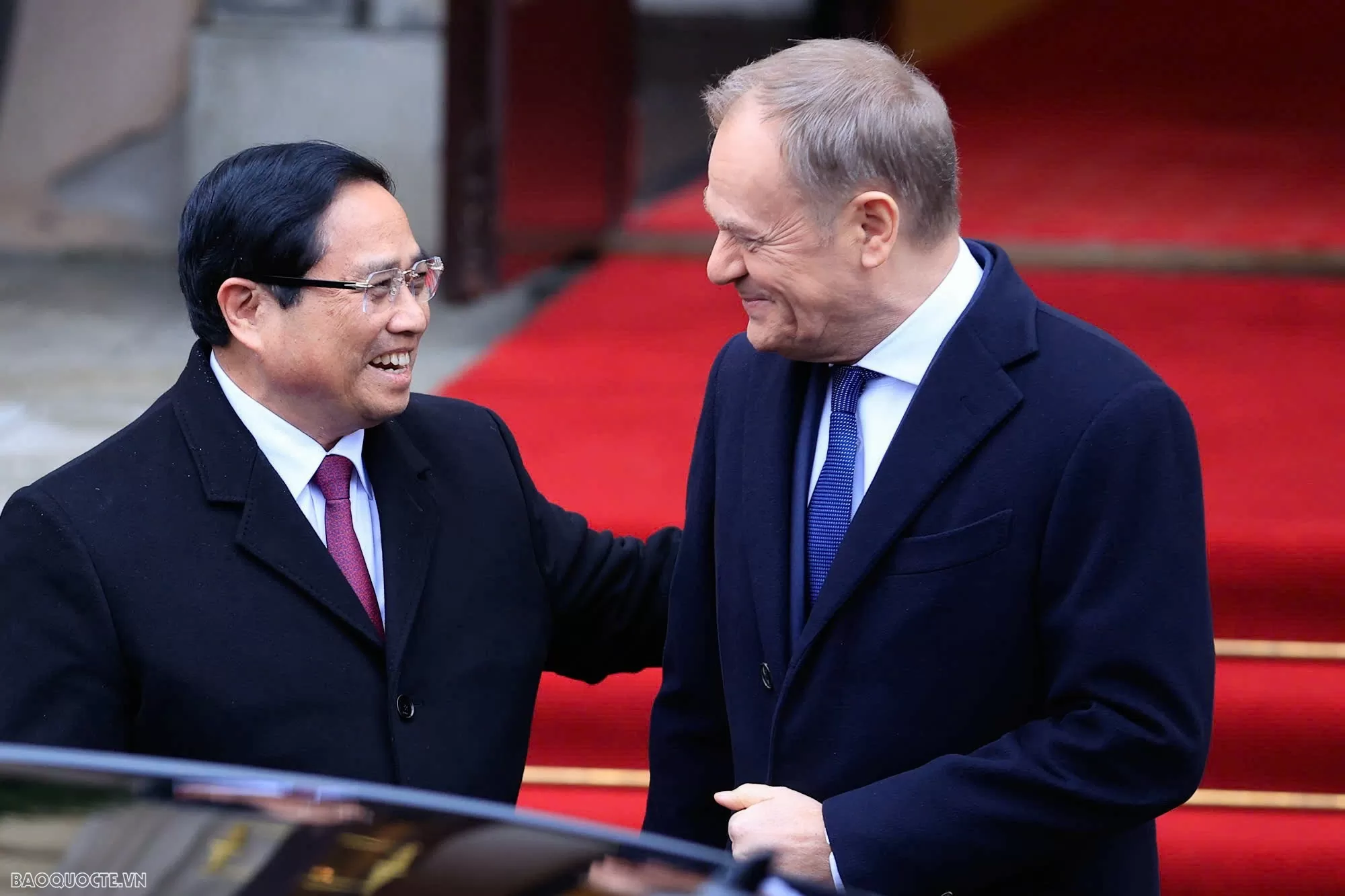 Welcome ceremony held for Prime Minister Pham Minh Chinh in Warsaw