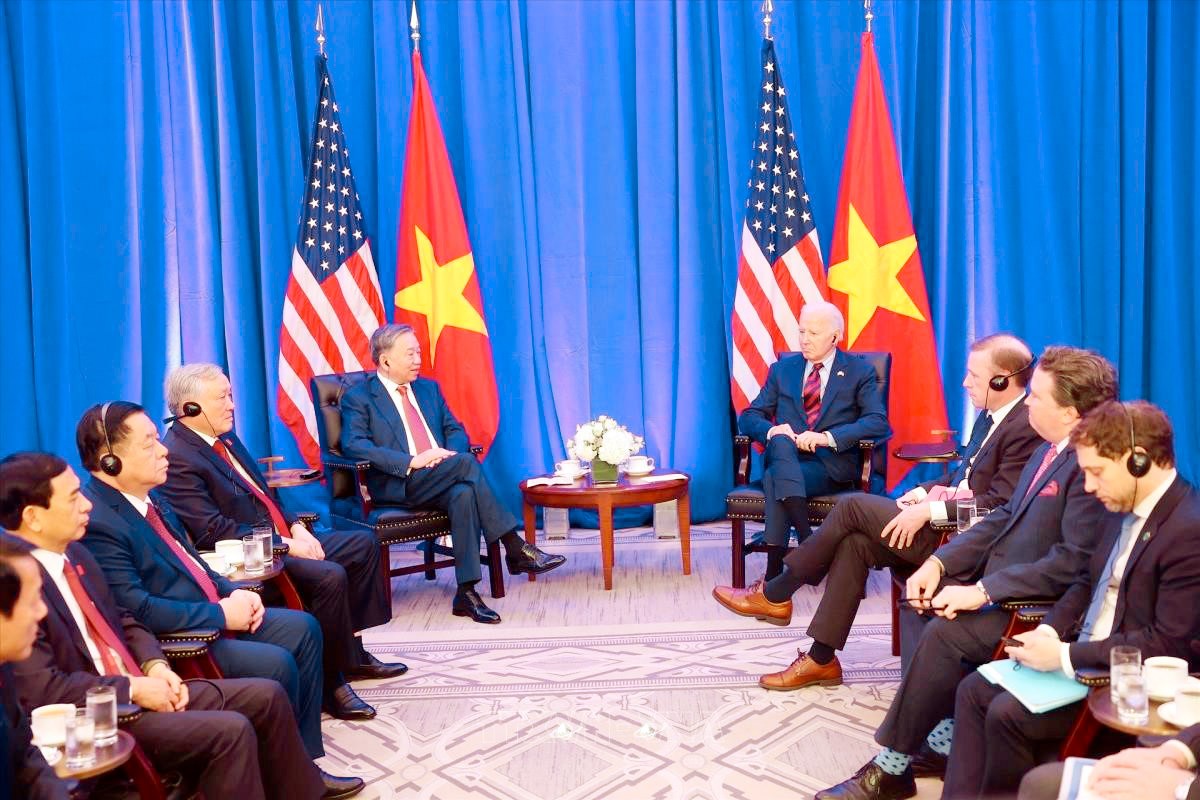 Tổng Bí thư, Chủ tịch nước Tô Lâm và Tổng thống Joe Biden gặp gỡ song phương tại New York (tháng 9/2024)