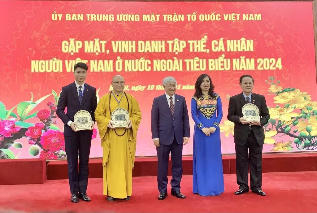 Mặt trận Tổ quốc vinh danh tập thể, cá nhân kiều bào tiêu biểu năm 2024