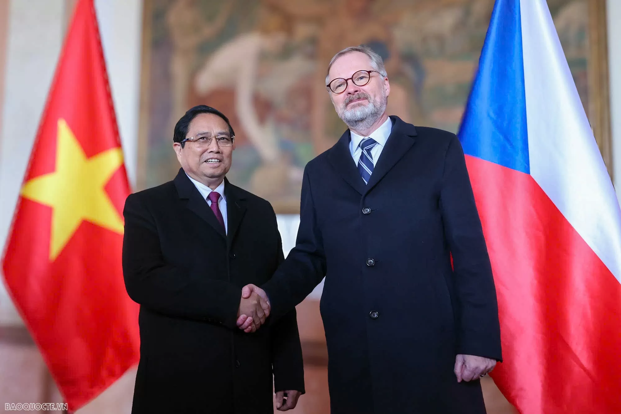Welcome ceremony held for Prime Minister Pham Minh Chinh in Prague