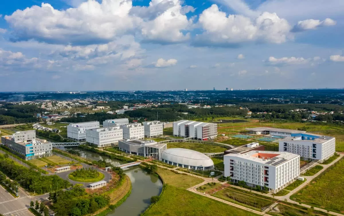 Trường đại học Việt - Đức tại phường Thới Hòa, thị xã Bến Cát, tỉnh Bình Dương. (Ảnh: Bá Sơn)