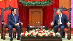 Tổng Bí thư Tô Lâm tiếp đoàn đại biểu cấp cao Đảng Nhân dân Campuchia