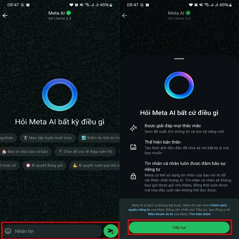 Cách sử dụng Meta AI trong WhatsApp tiện lợi mà bạn nên biết