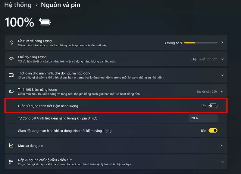 Mách bạn cách bật tiết kiệm pin trên Windows 11 giúp kéo dài thời gian sử dụng