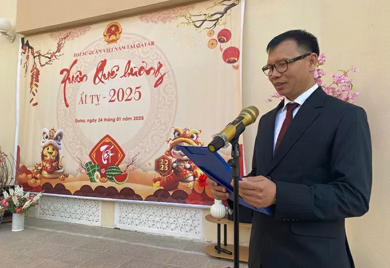 Đại sứ quán Việt Nam tại Qatar tổ chức chương trình Xuân Quê hương 2025 Đại sứ quán Việt Nam tại Qatar tổ chức chương trình Xuân Quê hương 2025
