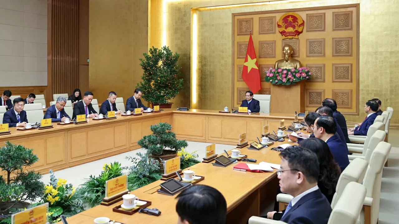 Thủ tướng Phạm Minh Chính tiếp Đại sứ Trung Quốc Hà Vĩ trước thềm Tết cổ truyền Ất Tỵ