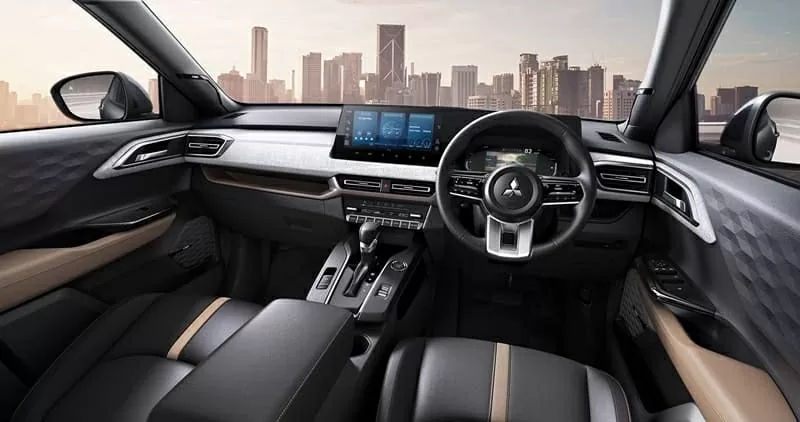 Nội thất, trang bị cùng phần lớn thiết kế bên ngoài của Mitsubishi Xforce Hybrid sẽ tương đồng với bản xăng Nội thất, trang bị cùng phần lớn thiết kế bên ngoài của Mitsubishi Xforce Hybrid sẽ tương đồng với bản xăng