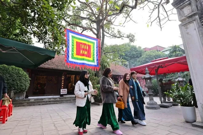 Hanoi's ancient temples are bustling with visitors during the Tet holiday