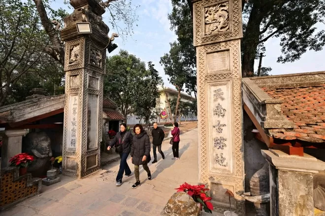 Hanoi's ancient temples are bustling with visitors during the Tet holiday