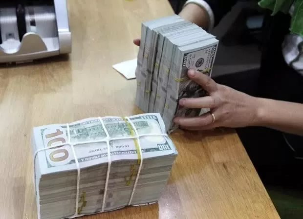 Reference exchange rate for the US dollar at 24,758 VND/USD on March 12, down 5 VND