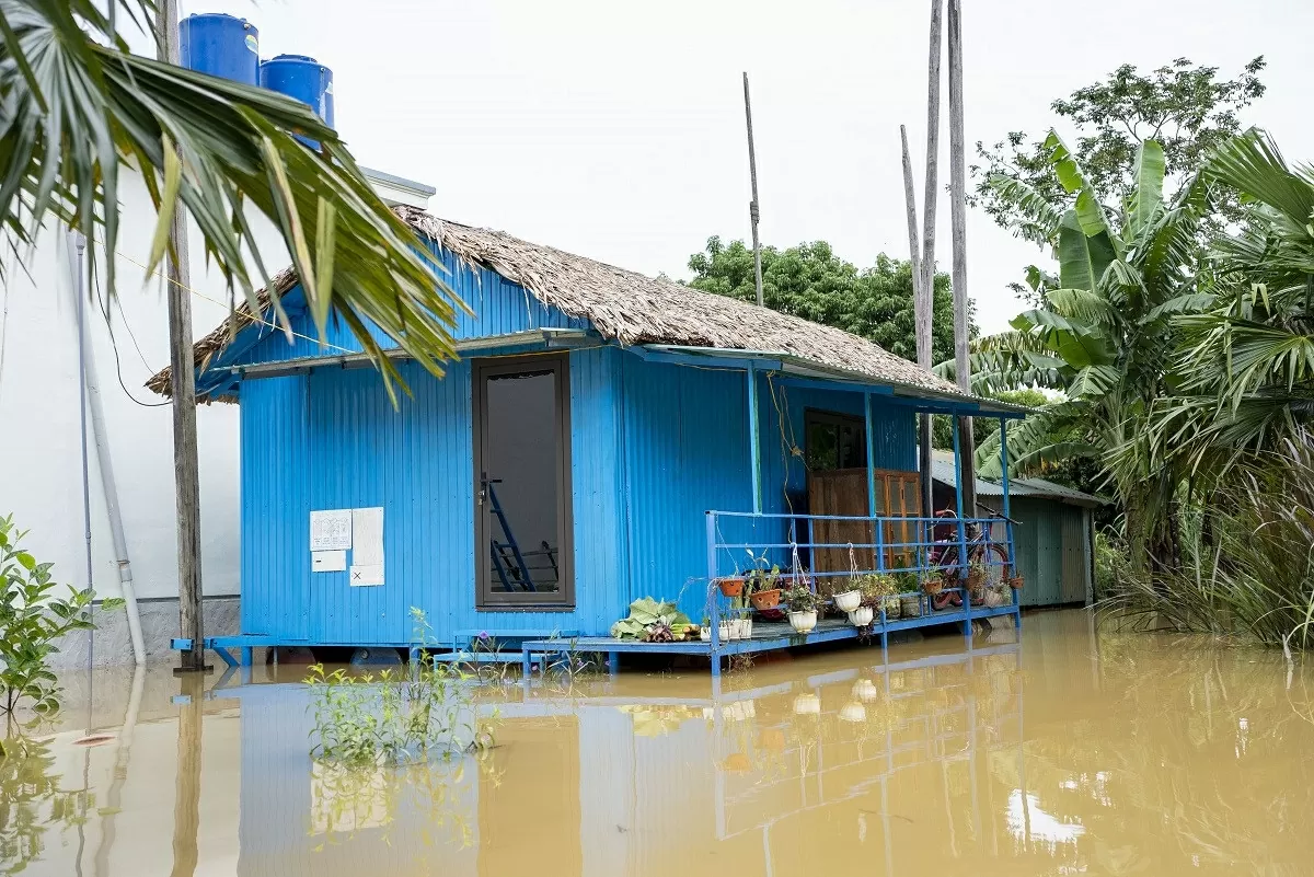 Những ngày ngập lụt, homestay vẫn hoạt động bình thường. Ảnh: Oxalis Những ngày ngập lụt, homestay vẫn hoạt động bình thường. Ảnh: Oxalis