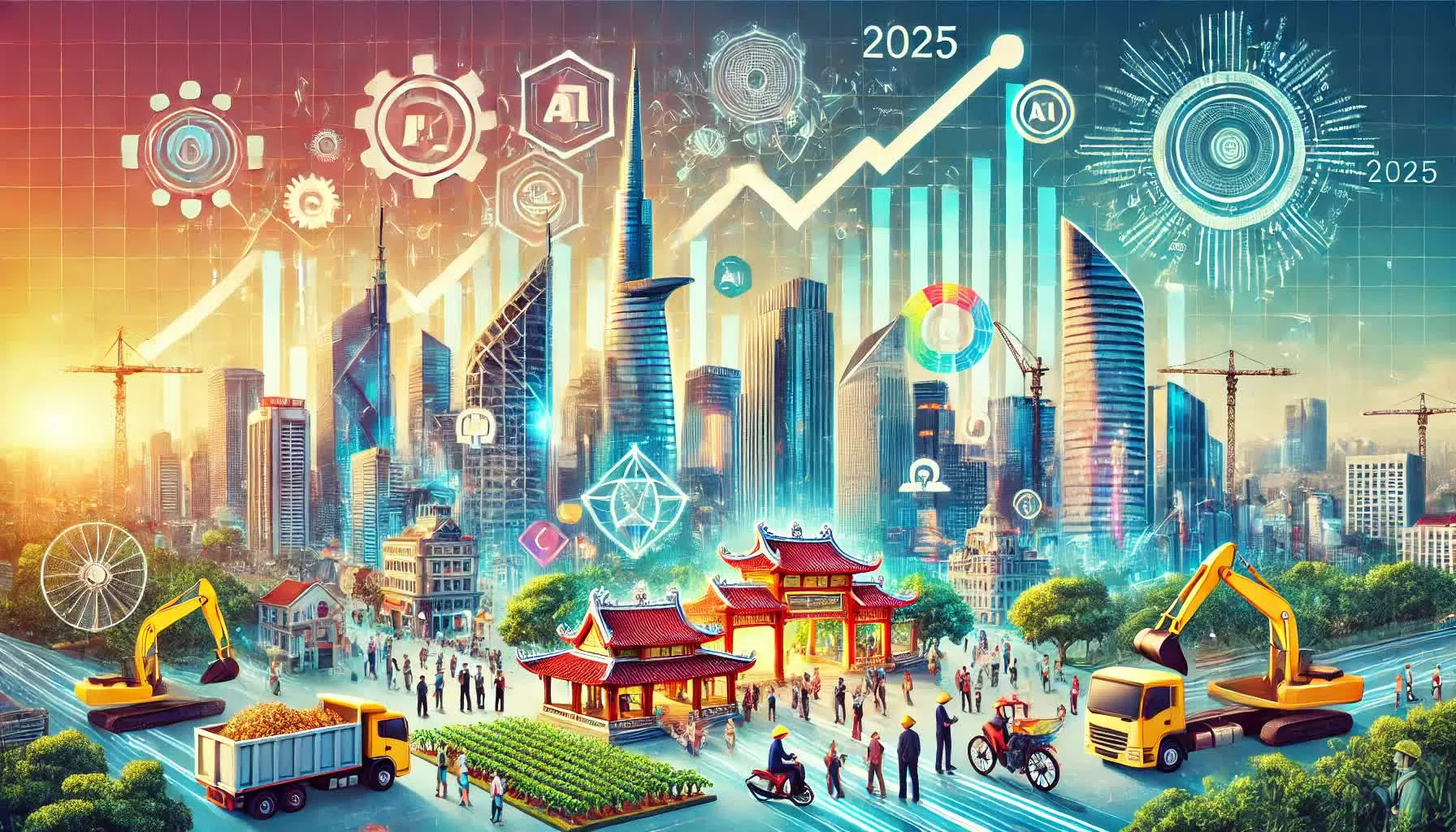 Đây là hình ảnh thể hiện sự nỗ lực phát triển của nền kinh tế Việt Nam năm 2025. Thành phố hiện đại, các ngành công nghiệp, công nghệ và đổi mới sáng tạo cùng góp phần tạo nên một bức tranh kinh tế đầy triển vọng. Đây là hình ảnh thể hiện sự nỗ lực phát triển của nền kinh tế Việt Nam năm 2025. Thành phố hiện đại, các ngành công nghiệp, công nghệ và đổi mới sáng tạo cùng góp phần tạo nên một bức tranh kinh tế đầy triển vọng.