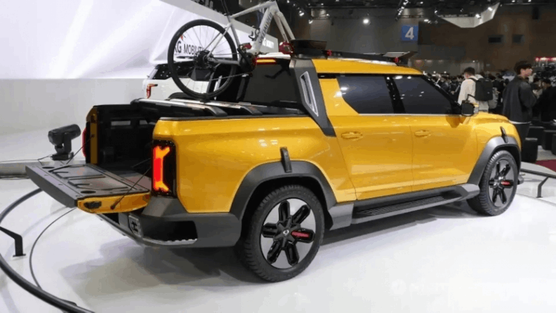 KG Mobility ra mắt bán tải điện Musso EV đầu tiên tại Hàn Quốc