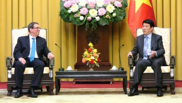 President Luong Cuong receives Cuban Foreign Minister Bruno Rodríguez Parrilla