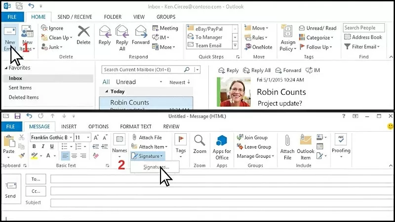 Hướng dẫn cách tạo chữ ký Outlook với vài thao tác đơn giản