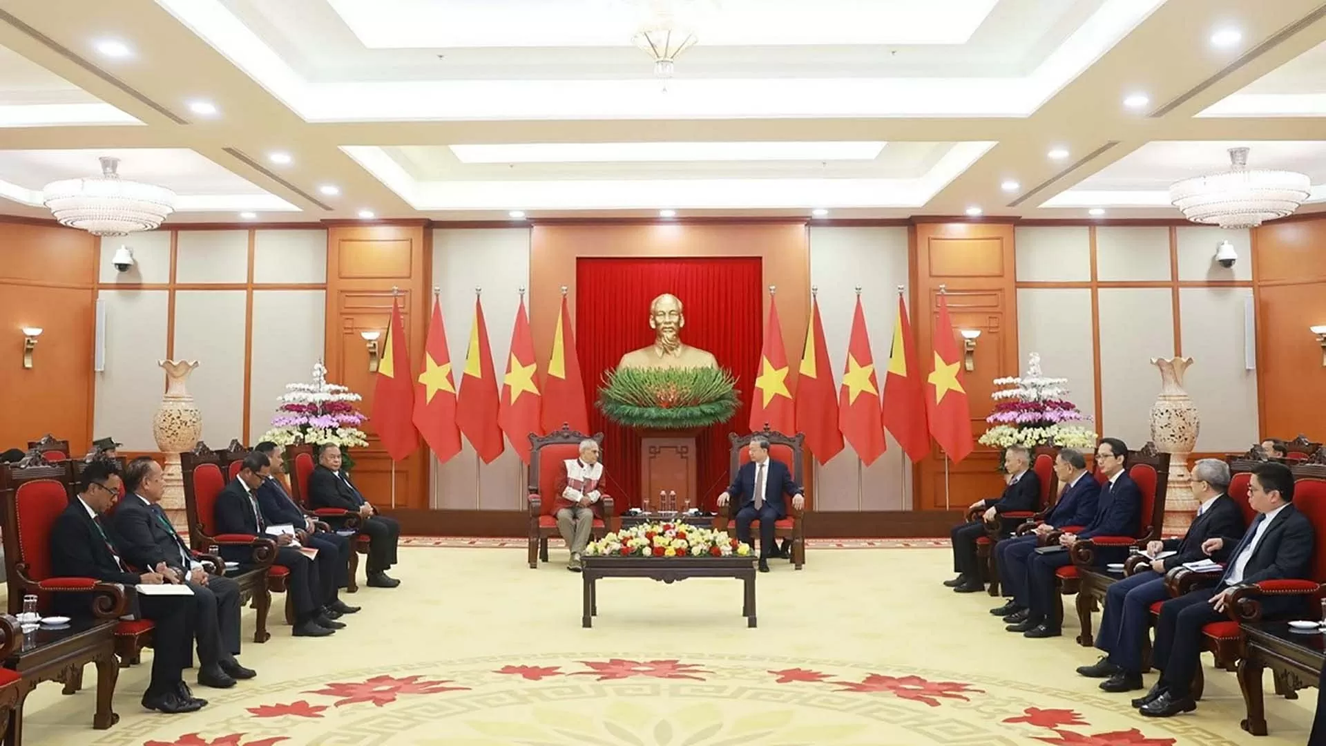 Tổng Bí thư Tô Lâm tiếp Tổng thống Tổng thống Timor-Leste Tổng Bí thư Tô Lâm tiếp Tổng thống Tổng thống Timor-Leste