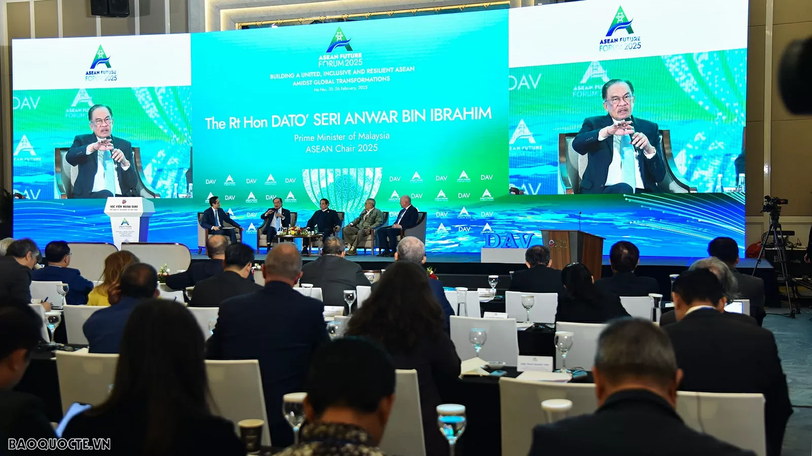 Ngày 26/2, Phiên toàn thể cấp cao ASEAN Future 2025. (Ảnh: Tuấn Anh) Ngày 26/2, Phiên toàn thể cấp cao ASEAN Future 2025. (Ảnh: Tuấn Anh)