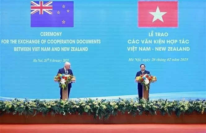 Vietnam, New Zealand Prime Ministers hold joint press conference, announcing Comprehensive Strategic Partnership