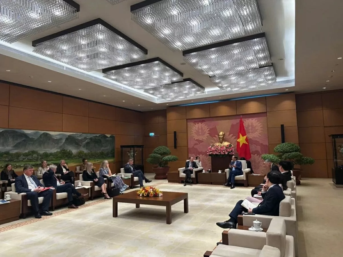 Đoàn Ủy ban Chính sách Đối ngoại Đan Mạch đã có cuộc họp với Ủy ban Quốc phòng, An ninh và Đối ngoại Quốc hội Việt Nam (Ảnh: ĐSQ Đan Mạch)