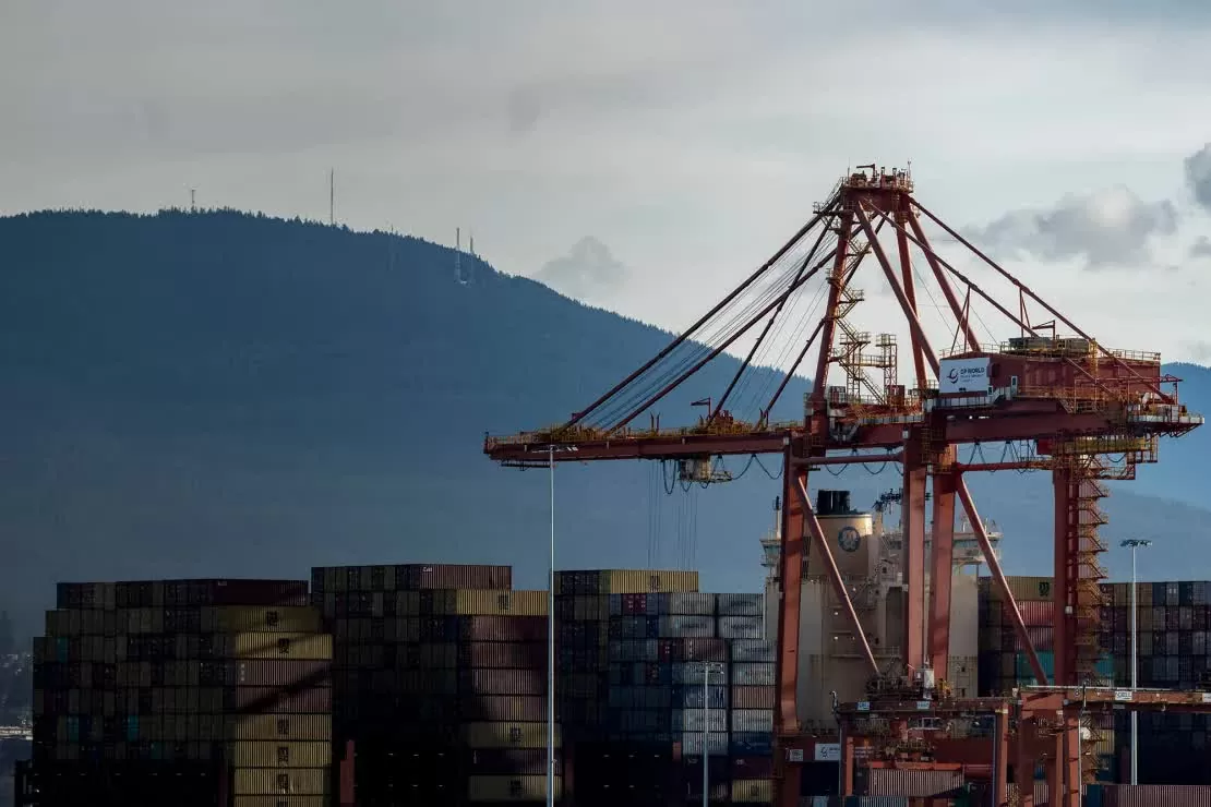 Container tại Cảng Vancouver ở Canada. (Nguồn: Getty Images)