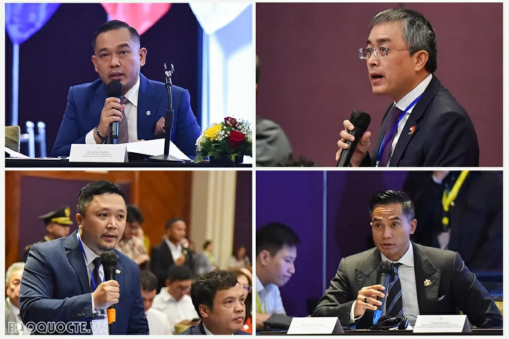 Sáng 10/3, tại thủ đô Jakarta, Tổng Bí thư Tô Lâm đã dự Tọa đàm doanh nghiệp 'Việt Nam và Indonesia: Quan hệ đối tác vì sự tiến bộ và thịnh vượng'. (Ảnh: Tuấn Anh)