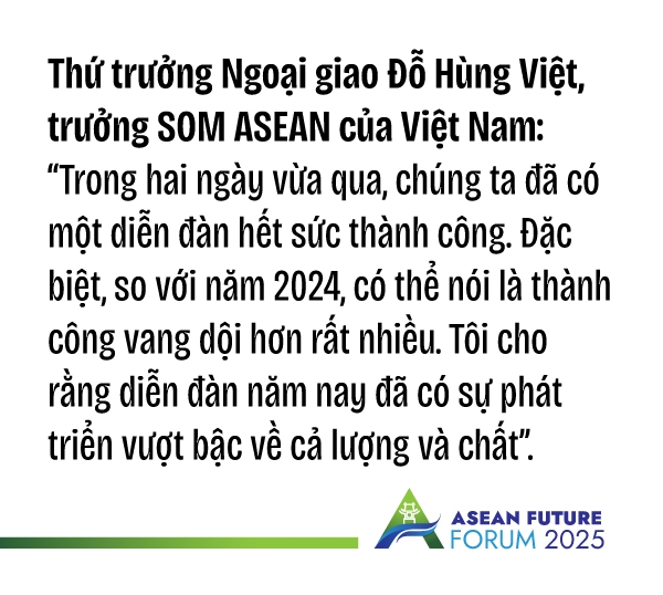 Diễn đàn Tương lai ASEAN 2025: Những con số “biết nói” và những cuộc hội ngộ cùng chí hướng