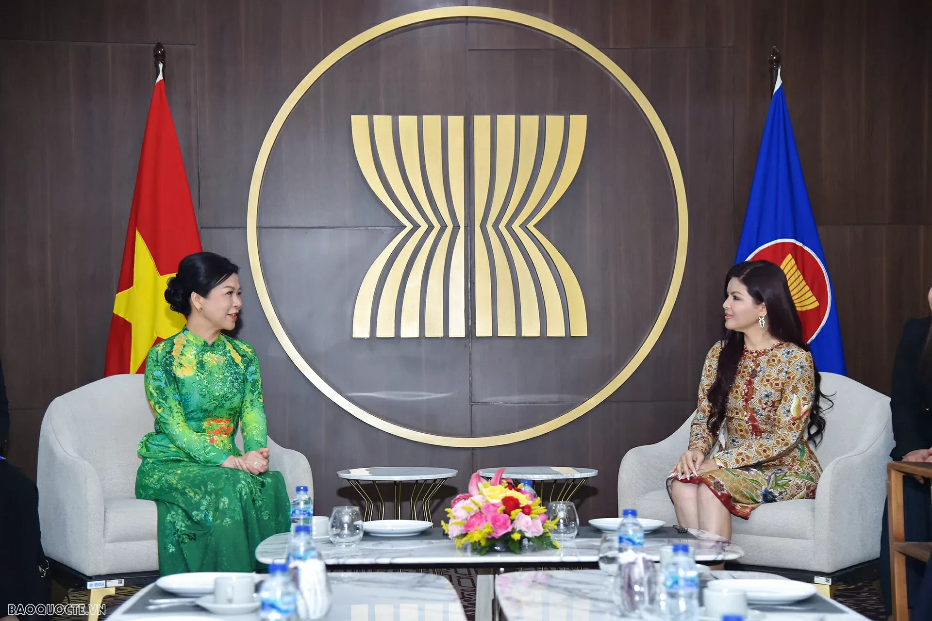Phu nhân Ngô Phương Ly gặp bà Rany Khem, Phu nhân Tổng Thư ký ASEAN, thúc đẩy giao lưu phụ nữ ASEAN Phu nhân Ngô Phương Ly gặp bà Rany Khem, Phu nhân Tổng Thư ký ASEAN, thúc đẩy giao lưu phụ nữ ASEAN