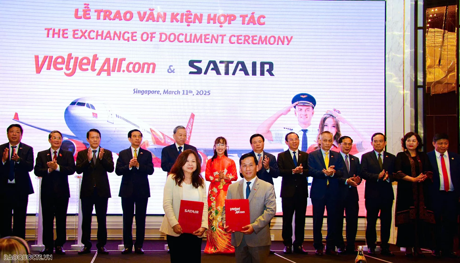 Tổng Bí thư Tô Lâm chứng kiến VietJet Air công bố mở đường bay thẳng Singapore-Phú Quốc Tổng Bí thư Tô Lâm chứng kiến VietJet Air công bố mở đường bay thẳng Singapore-Phú Quốc