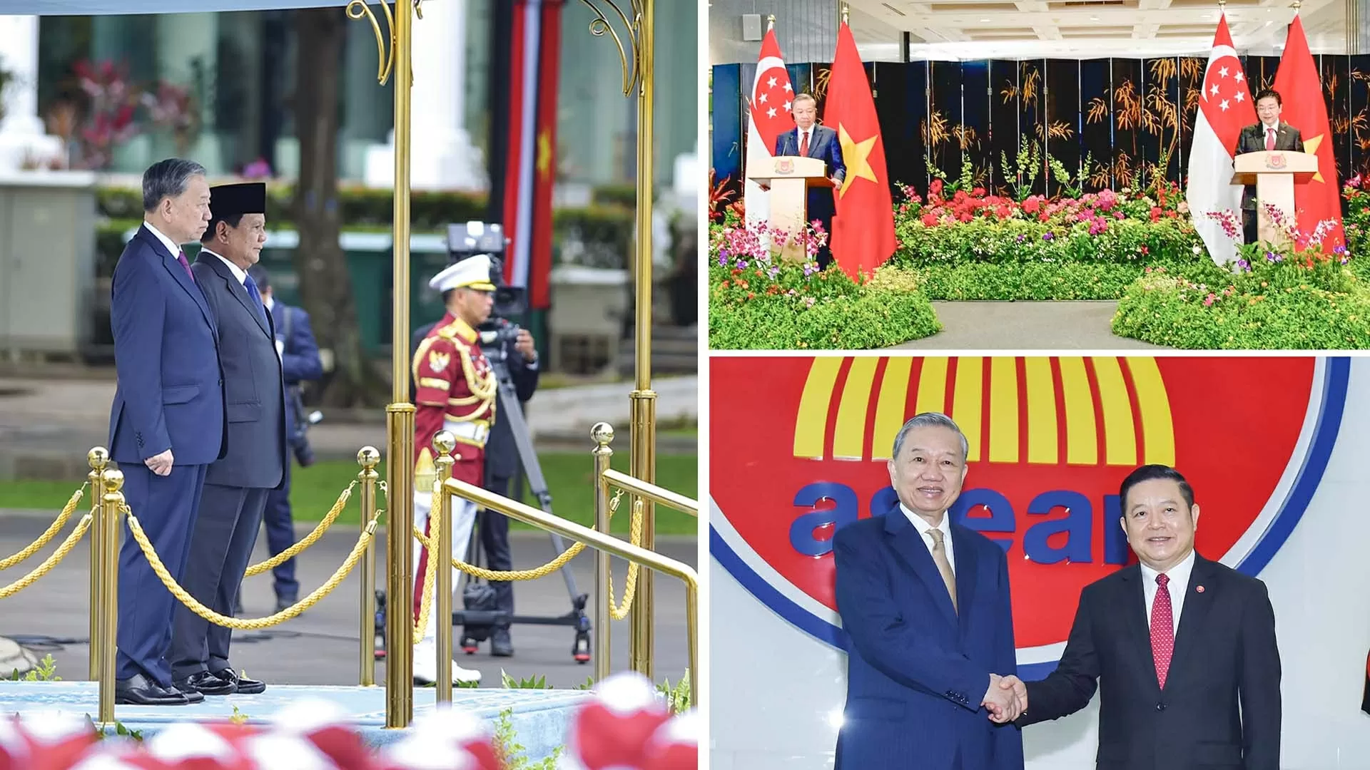 Chuyến thăm của Tổng Bí thư Tô Lâm tới Ban thư ký ASEAN, Indonesia và Singapore thành công tốt đẹp. 