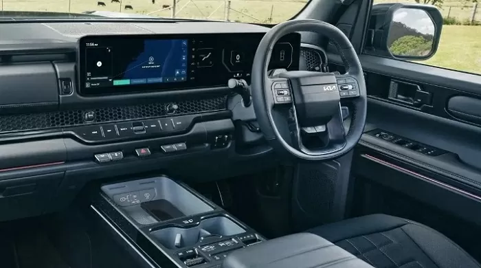 Kia Tasman sở hữu khoang cabin hiện đại