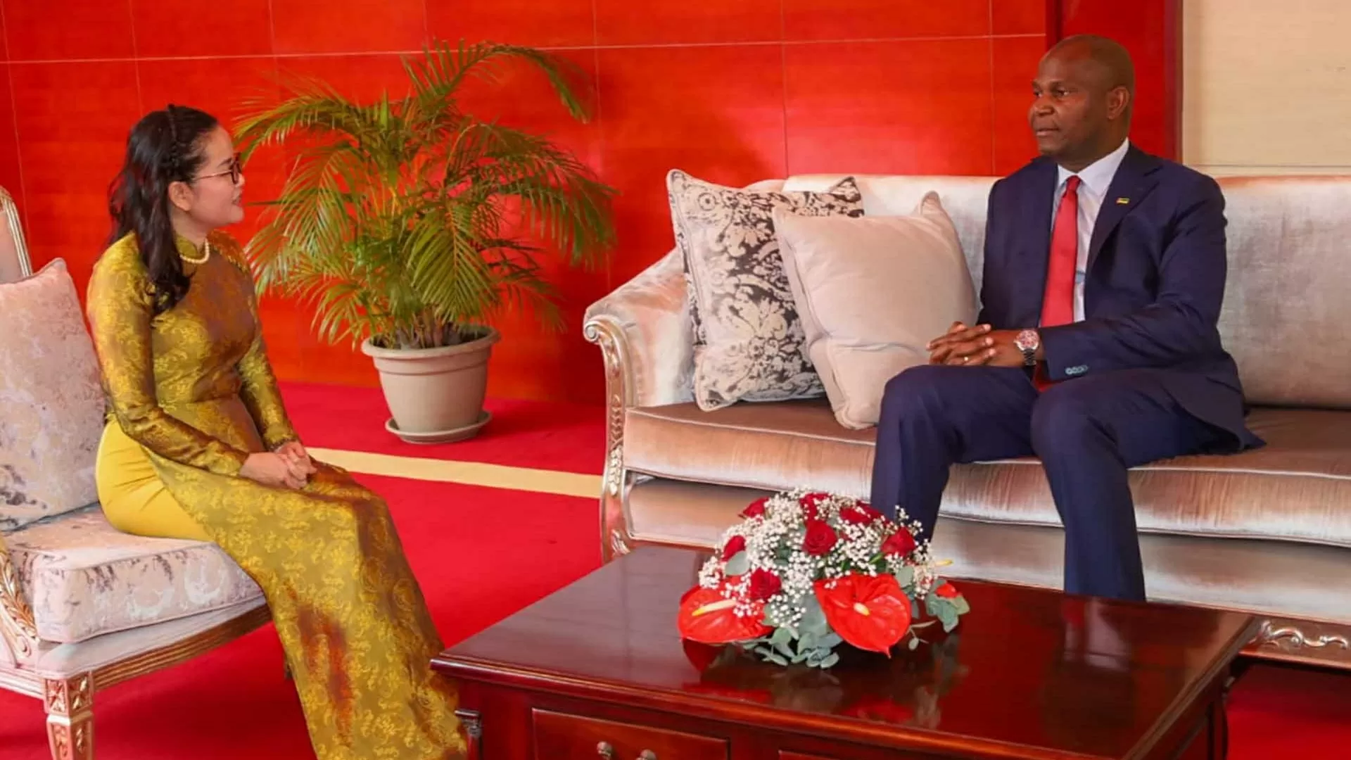 Đại sứ Trần Thị Thu Thìn trình Thư ủy nhiệm lên Tổng thống Mozambique