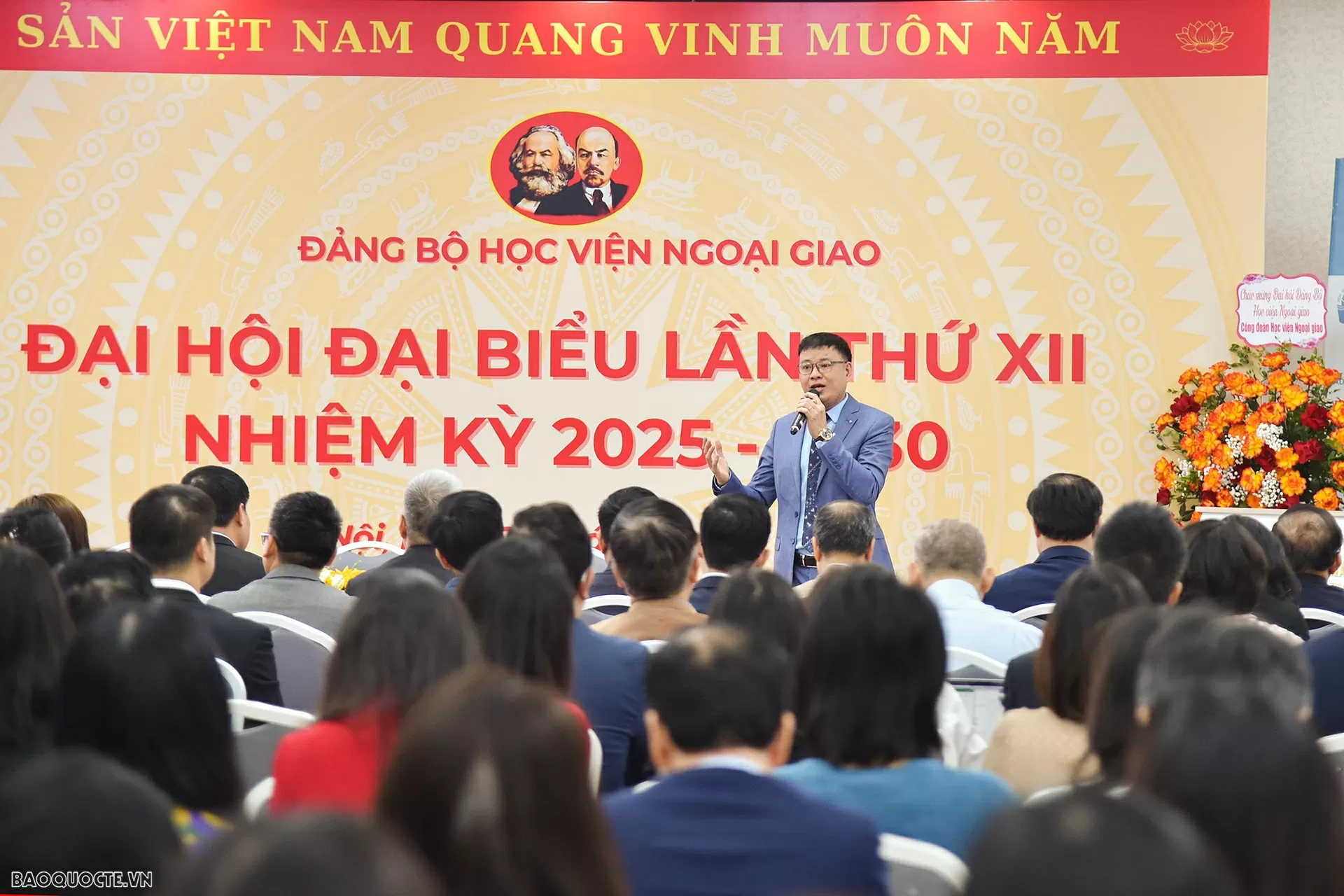 Ngày 24/3, tại Hà Nội, Đảng bộ Học viện Ngoại giao đã tổ chức thành công Đại hội nhiệm kỳ 2025-2030. (Ảnh: Anh Sơn)