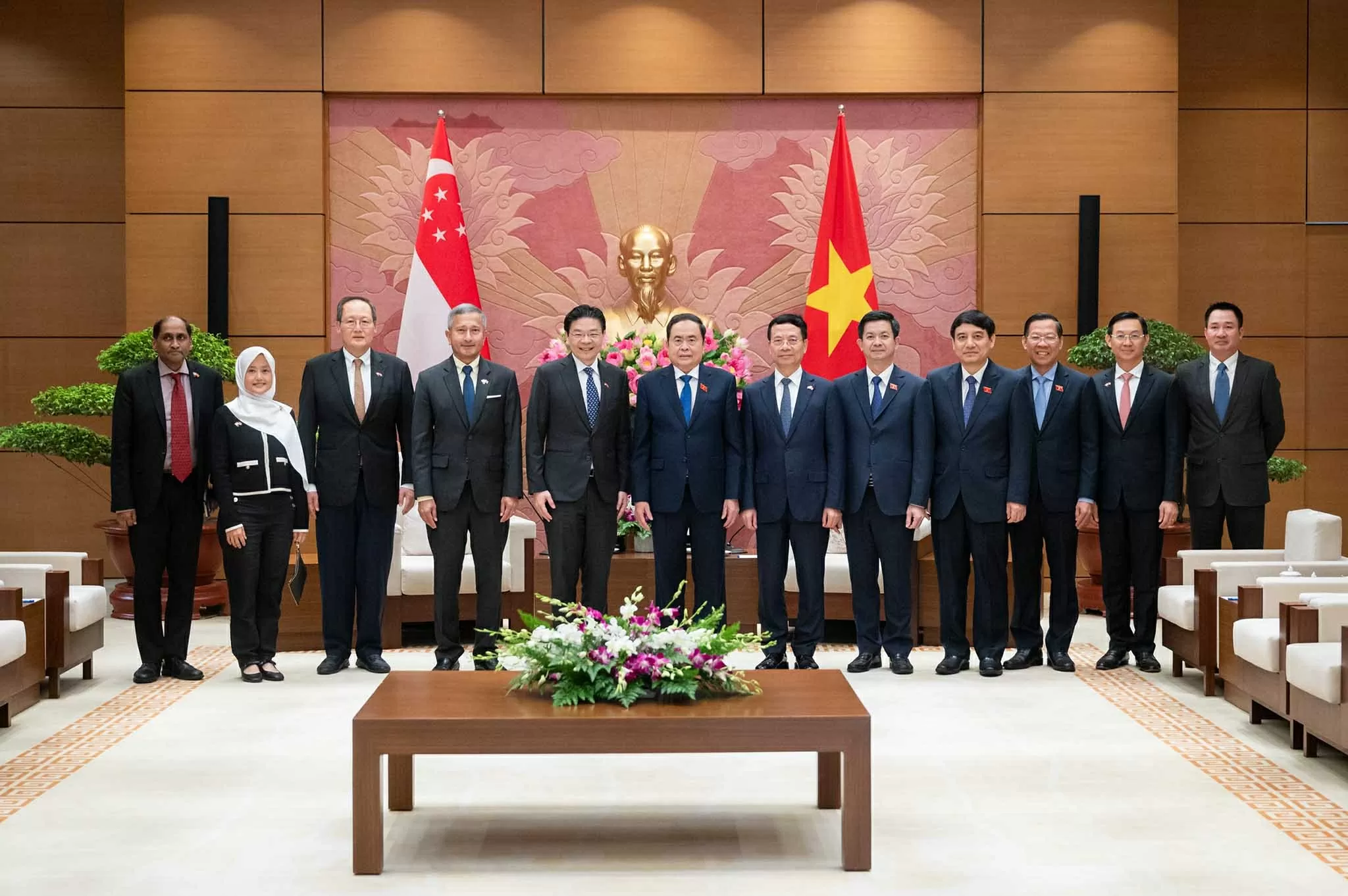 Chủ tịch Quốc hội Trần Thanh Mẫn hội kiến Thủ tướng Cộng hòa Singapore Lawrence Wong Chủ tịch Quốc hội Trần Thanh Mẫn hội kiến Thủ tướng Cộng hòa Singapore Lawrence Wong